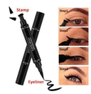 Glitter Eyeliner Stamp Duo: 7 Color Fast Dry Eye Liner Glitter Eyeliner Stamp Duo: 7 Color Fast Dry Eye Liner