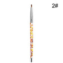 Glitter Infused Nail Art Brush Set with Quicksand 7 Pieces Glitter Infused Nail Art Brush Set with Quicksand 7 Pieces