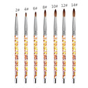 Glitter Infused Nail Art Brush Set with Quicksand 7 Pieces Glitter Infused Nail Art Brush Set with Quicksand 7 Pieces