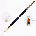 Glitter Infused Nail Art Brush Set with Quicksand 7 Pieces Glitter Infused Nail Art Brush Set with Quicksand 7 Pieces