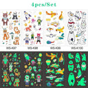 Glow-in-the-Dark Kids' Fantasy Tattoo Set Enchanting Skin Art Glow-in-the-Dark Kids' Fantasy Tattoo Set Enchanting Skin Art