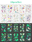 Glow-in-the-Dark Kids' Fantasy Tattoo Set Enchanting Skin Art Glow-in-the-Dark Kids' Fantasy Tattoo Set Enchanting Skin Art