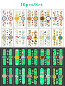 Glow-in-the-Dark Kids' Fantasy Tattoo Set Enchanting Skin Art Glow-in-the-Dark Kids' Fantasy Tattoo Set Enchanting Skin Art