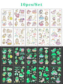 Glow-in-the-Dark Kids' Fantasy Tattoo Set Enchanting Skin Art Glow-in-the-Dark Kids' Fantasy Tattoo Set Enchanting Skin Art