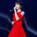 Goddess Temperament Dress Elegant Off-Shoulder Summer Style Goddess Temperament Dress Elegant Off-Shoulder Summer Style