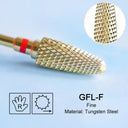 Golden Carbide Nail Drill Set Precision Care Kit For Nails Golden Carbide Nail Drill Set Precision Care Kit For Nails
