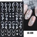 Golden Glam French Nail Art Stickers Chic Geometric Designs Golden Glam French Nail Art Stickers Chic Geometric Designs