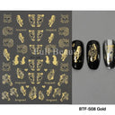 Golden Glam French Nail Art Stickers Chic Geometric Designs Golden Glam French Nail Art Stickers Chic Geometric Designs
