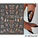 Golden Glam French Nail Art Stickers Chic Geometric Designs Golden Glam French Nail Art Stickers Chic Geometric Designs