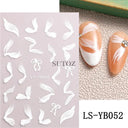 Golden Glam French Nail Art Stickers Chic Geometric Designs Golden Glam French Nail Art Stickers Chic Geometric Designs