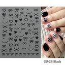 Golden Glam French Nail Art Stickers Chic Geometric Designs Golden Glam French Nail Art Stickers Chic Geometric Designs