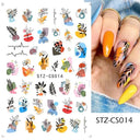 Golden Love Heart Nail Sticker Set for DIY Holographic Art Golden Love Heart Nail Sticker Set for DIY Holographic Art