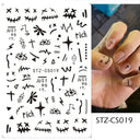 Golden Love Heart Nail Sticker Set for DIY Holographic Art Golden Love Heart Nail Sticker Set for DIY Holographic Art
