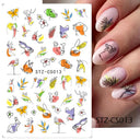 Golden Love Heart Nail Sticker Set for DIY Holographic Art Golden Love Heart Nail Sticker Set for DIY Holographic Art