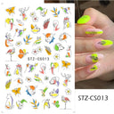 Golden Love Heart Nail Sticker Set for DIY Holographic Art Golden Love Heart Nail Sticker Set for DIY Holographic Art