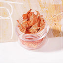 Golden Metallic Nail Art Foil Flakes Kit for DIY Nails Golden Metallic Nail Art Foil Flakes Kit for DIY Nails