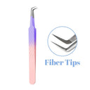 Golden Precision Fiber Tip Eyelash Tweezers Professional Tool Golden Precision Fiber Tip Eyelash Tweezers Professional Tool