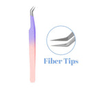 Golden Precision Fiber Tip Eyelash Tweezers Professional Tool Golden Precision Fiber Tip Eyelash Tweezers Professional Tool