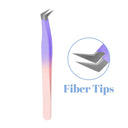 Golden Precision Fiber Tip Eyelash Tweezers Professional Tool Golden Precision Fiber Tip Eyelash Tweezers Professional Tool