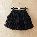 Gothic Lace Tutu Skirt Enchanting Black Mesh Petticoat Gothic Lace Tutu Skirt Enchanting Black Mesh Petticoat