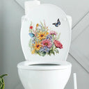 Green Leaves Toilet Sticker Nature Inspired Wall Decals Green Leaves Toilet Sticker Nature Inspired Wall Decals