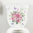 Green Leaves Toilet Sticker Nature Inspired Wall Decals Green Leaves Toilet Sticker Nature Inspired Wall Decals