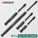Greener Magnetic Cross Drill Bit Set for Screwdriver Greener Magnetic Cross Drill Bit Set for Screwdriver