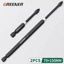 Greener Magnetic Cross Drill Bit Set for Screwdriver Greener Magnetic Cross Drill Bit Set for Screwdriver