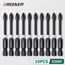 Greener Magnetic Cross Drill Bit Head Set for Screwdriver Greener Magnetic Cross Drill Bit Head Set for Screwdriver