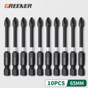 Greener Magnetic Cross Drill Bit Set for Screwdriver Greener Magnetic Cross Drill Bit Set for Screwdriver