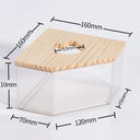 Hamster Transparent Sand Bath Container for Small Pets Care Hamster Transparent Sand Bath Container for Small Pets Care