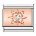 Hapiship Daisy Rose Heart Musical Instruments Charm Links Hapiship Daisy Rose Heart Musical Instruments Charm Links