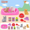 HappyPaws Cute Dog Pet Basket Family Toys Set -Imaginative Plays Festive Scenes. HappyPaws Cute Dog Pet Basket Family Toys Set -Imaginative Plays Festive Scenes.