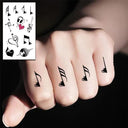 Heartfelt Black Waterproof Tattoo Expressive Hand-Drawn Design Heartfelt Black Waterproof Tattoo Expressive Hand-Drawn Design