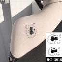 Heartfelt Black Waterproof Tattoo Expressive Hand-Drawn Design Heartfelt Black Waterproof Tattoo Expressive Hand-Drawn Design
