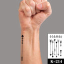 Heartfelt Black Waterproof Tattoo Expressive Hand-Drawn Design Heartfelt Black Waterproof Tattoo Expressive Hand-Drawn Design