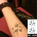 Heartfelt Black Waterproof Tattoo Expressive Hand-Drawn Design Heartfelt Black Waterproof Tattoo Expressive Hand-Drawn Design