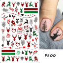 Holiday Nail Art Stickers Snowflakes Holly Santa Bird Holiday Nail Art Stickers Snowflakes Holly Santa Bird