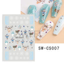 Holiday Nail Art Stickers - Snowflakes, Holly & Santa Bird Holiday Nail Art Stickers - Snowflakes, Holly & Santa Bird