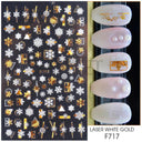 Holiday Nail Art Stickers Snowflakes Holly Santa Bird Holiday Nail Art Stickers Snowflakes Holly Santa Bird