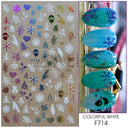 Holiday Nail Art Stickers - Snowflakes, Holly & Santa Bird Holiday Nail Art Stickers - Snowflakes, Holly & Santa Bird