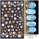 Holiday Nail Art Stickers - Snowflakes, Holly & Santa Bird Holiday Nail Art Stickers - Snowflakes, Holly & Santa Bird