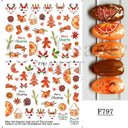 Holiday Nail Art Stickers Snowflakes Holly Santa Bird Holiday Nail Art Stickers Snowflakes Holly Santa Bird