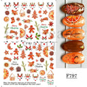 Holiday Nail Art Stickers - Snowflakes, Holly & Santa Bird Holiday Nail Art Stickers - Snowflakes, Holly & Santa Bird