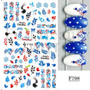 Holiday Nail Art Stickers - Snowflakes, Holly & Santa Bird Holiday Nail Art Stickers - Snowflakes, Holly & Santa Bird