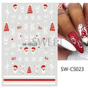 Holiday Nail Art Stickers Snowflakes Holly Santa Bird Holiday Nail Art Stickers Snowflakes Holly Santa Bird