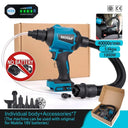 Hormy 6IN1 Cordless Air Blower Dusting Vacuum Tool Ideal Hormy 6IN1 Cordless Air Blower Dusting Vacuum Tool Ideal