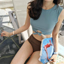 Hot Spring Ins Style High Collar Minimalist Women's Swimsuit Hot Spring Ins Style High Collar Minimalist Women's Swimsuit