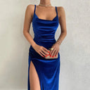 Hugcitar Velvet Swing Maxi Dress for Stylish Eveningwear Hugcitar Velvet Swing Maxi Dress for Stylish Eveningwear