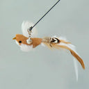 Interactive Bird & Feather Cat Wand with Bell Toy Interactive Bird & Feather Cat Wand with Bell Toy